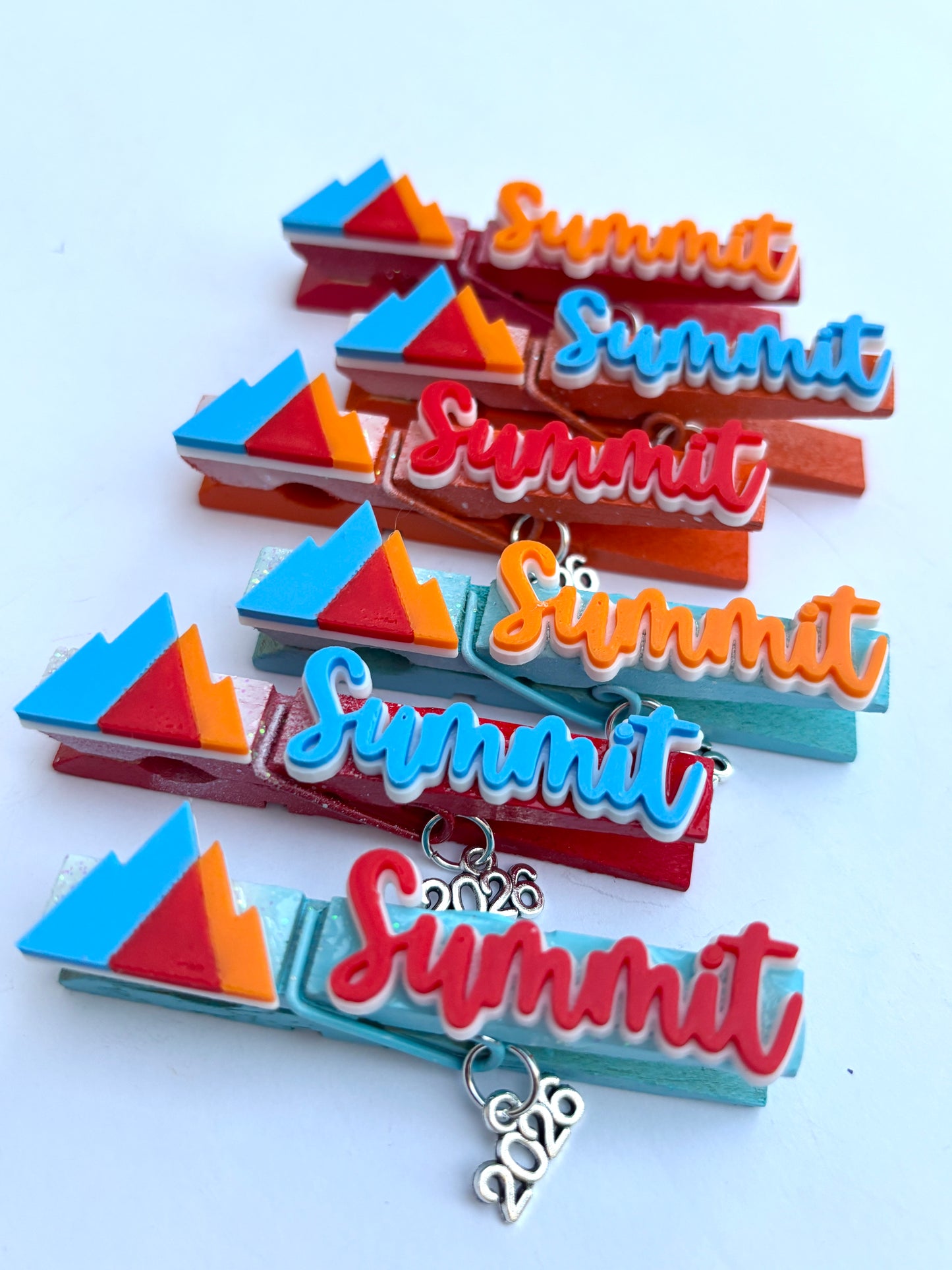 Youth Summit inspired cheer pins - set of 6