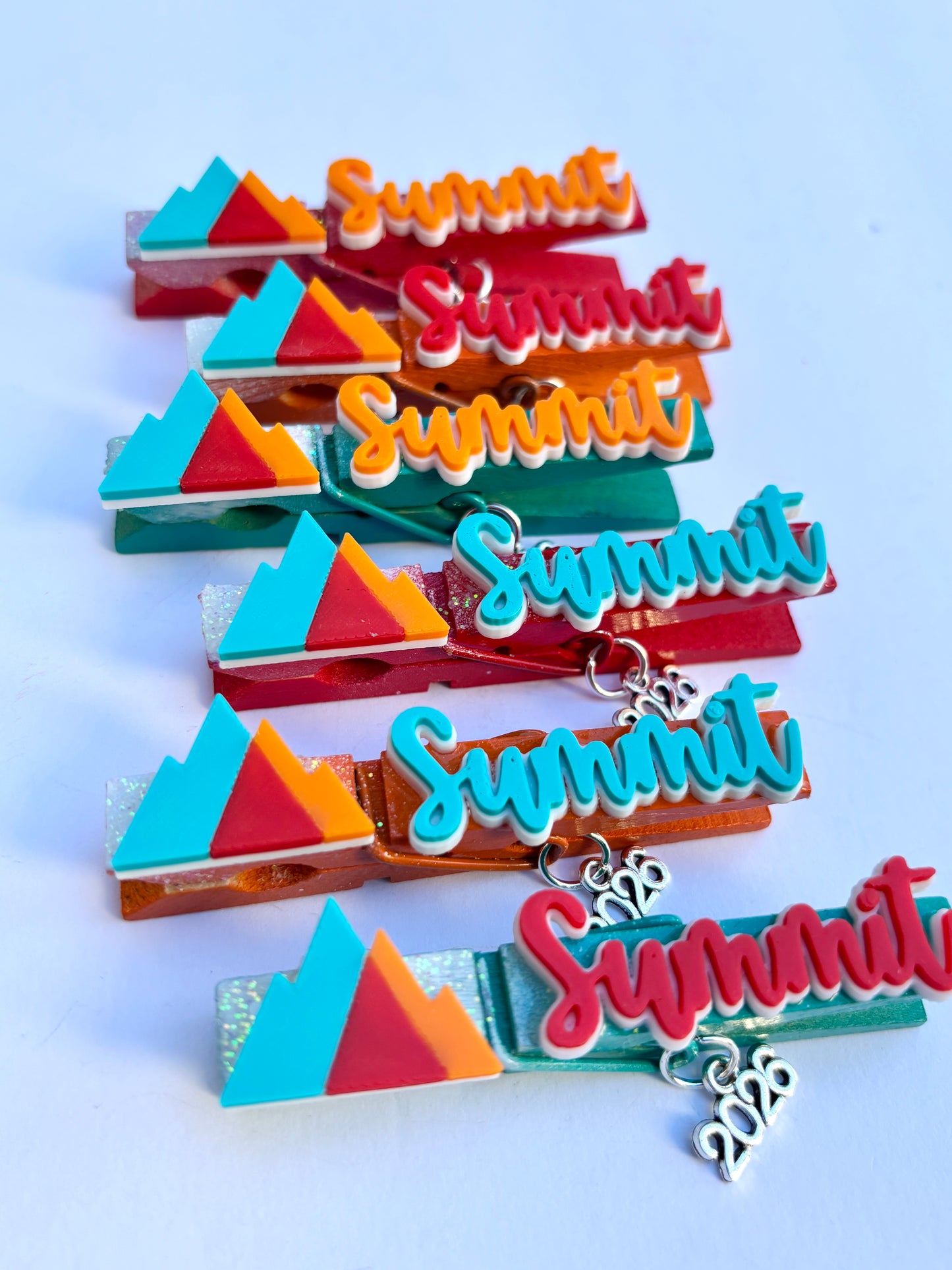 Regional Summit inspired cheer pins - set of 6